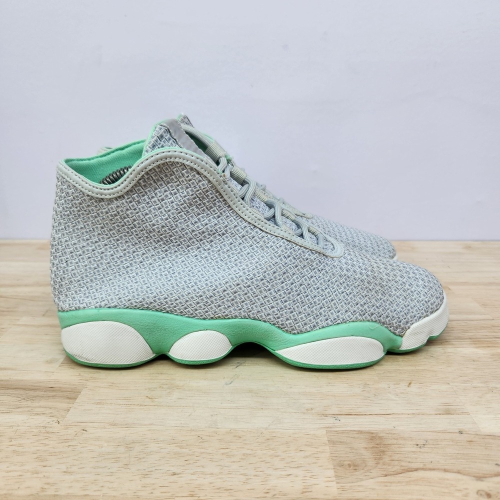 Nike Air Jordan Horizon Basketball Shoes Youth 7Y Platinum White Aqua Gray